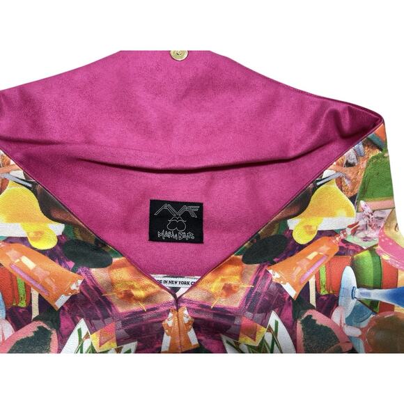 AVAF x Maria Brito Clutch Handbag Multicolor NYC Pop Streetwear Artsy Unique - Picture 4 of 9
